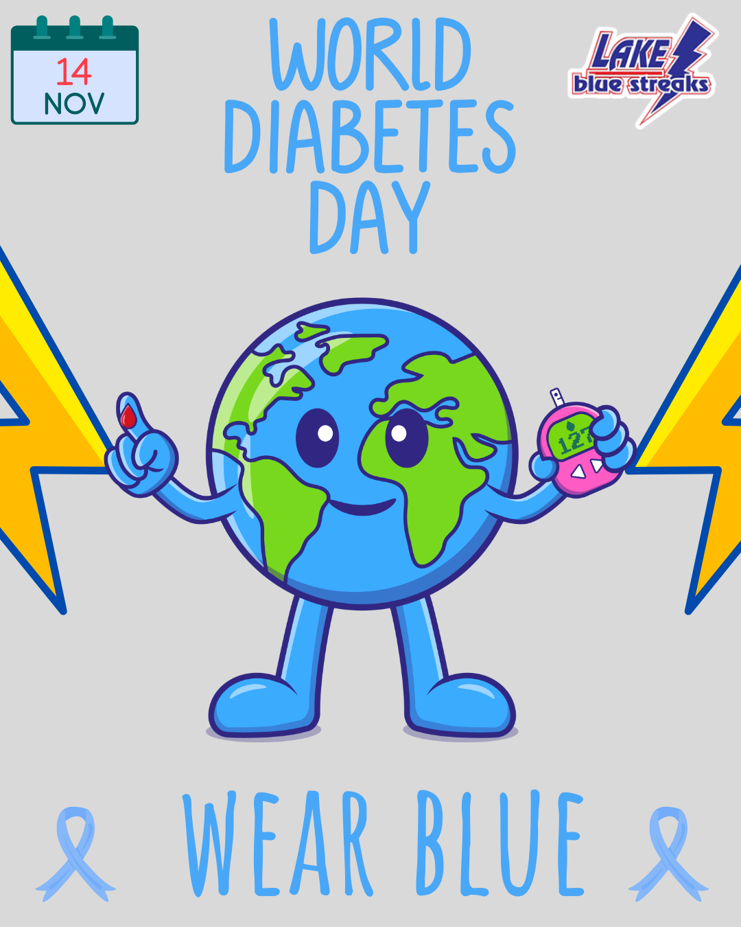 Wear Blue for Diabetes awareness